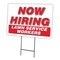 Signmission Now Hiring Lawn Service Workers Yard & Stake outdoor plastic coroplast, C-1216 LAWN SERVICE WORKERS C-1216 LAWN SERVICE WORKERS - alternate 1